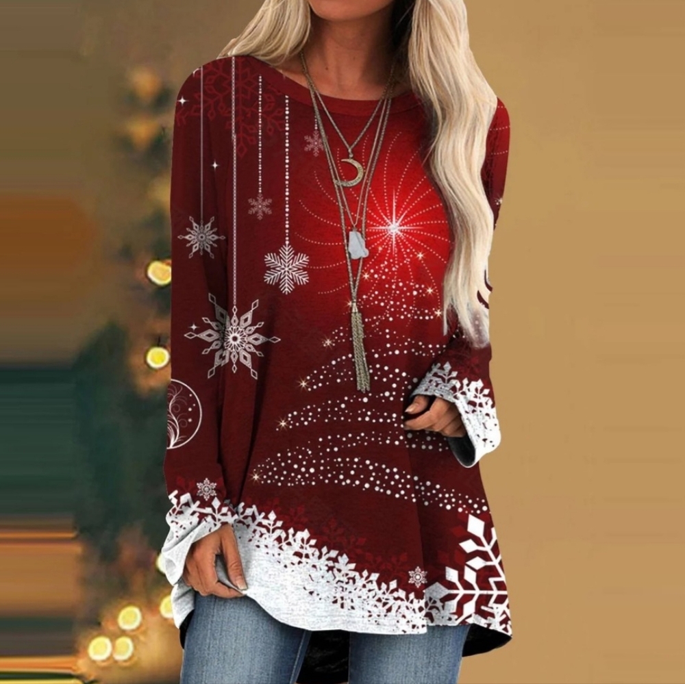 Unique and stylish holiday women top!